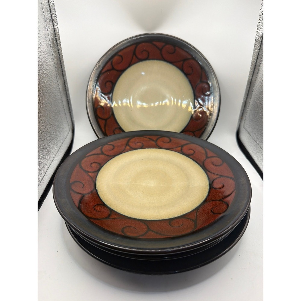 4 Bella Scroll by Gourmet Expressions Salad plate 8.5